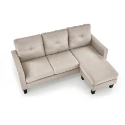 GERSON sofa med osmannisk, - Beige