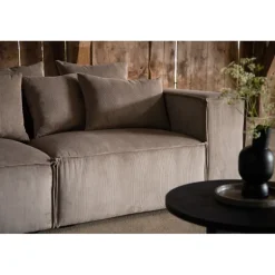 Gillholmen 3 personers Sofa - Brun Fløjl