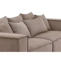 Gillholmen 3 personers Sofa - Brun Fløjl
