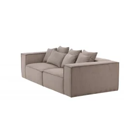 Gillholmen 3 personers Sofa - Brun Fløjl