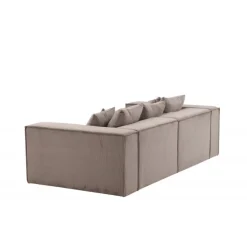 Gillholmen 3 personers Sofa - Brun Fløjl