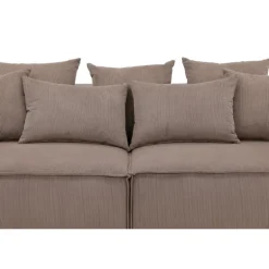 Gillholmen 3 personers Sofa - Brun Fløjl