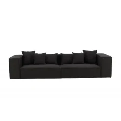 Gillholmen 3 personers Sofa - Sort og Mørkegrå