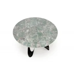 GIOVANI Rundt Bord, Grøn Marmor / Sort