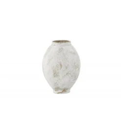 Globe Vase - Beige og Brun