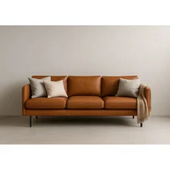 Glostrup 3 pers lædersofa