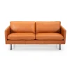 Glostrup 3 pers lædersofa Cognac