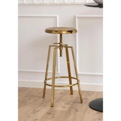 Goose barstol guldfarvet metal