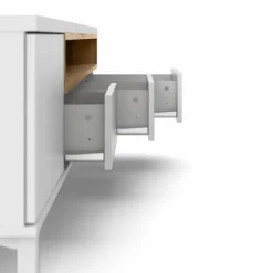 Gotland tv-bord - Hvid/Eg