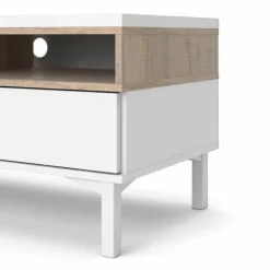 Gotland tv-bord - Hvid/Eg