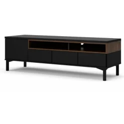 Gotland tv-bord - Sort/Valnød
