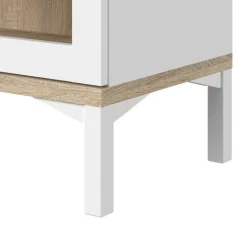 Gotland vitrine - Hvid/Eg