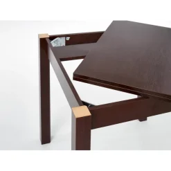 GRACJAN Spisebord med Udtræk 80-160 cm - Mørk Valnød