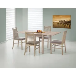 GRACJAN Spisebord med udtræk - Sonoma eg 80-160cm