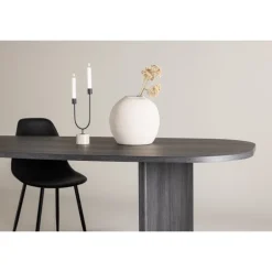 Gronvik Ovalt spisebord 220x100cm - Sort