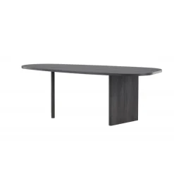 Gronvik Ovalt spisebord 220x100cm - Sort