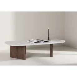 Gronvik Sofabord - Lysegrå og Mocca