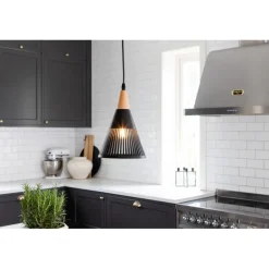 Gruid Belysning - Sort og Træ