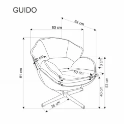GUIDO lænestol, sennep