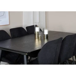 Guld Spisebordssæt - Sort og Messing