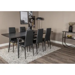 Guld t Spisebordssæt - Sort og Messing