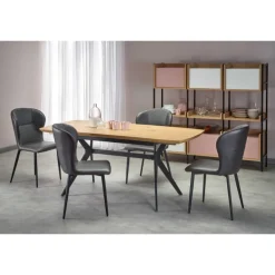 GUSTAVO bord gylden eg/Sort