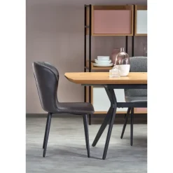 GUSTAVO bord gylden eg/Sort