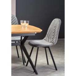 GUSTAVO bord gylden eg/Sort