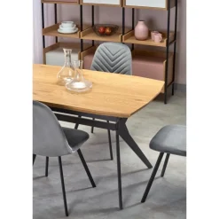 GUSTAVO bord gylden eg/Sort