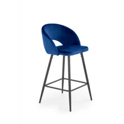H96 Barstol, - mørkeblå