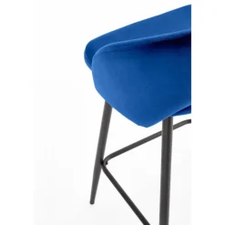 H96 Barstol, - mørkeblå