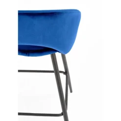 H96 Barstol, - mørkeblå