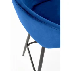 H96 Barstol, - mørkeblå