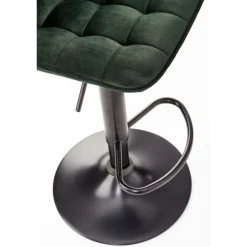 H95 Barstol - Mørkegrøn Velour