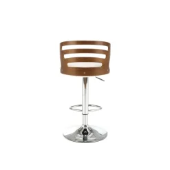 H109 Barstol, Creme / Valnød