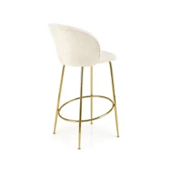 H116 Barstol, Creme/guld
