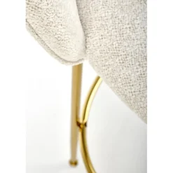 H116 Barstol, Creme/guld