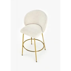 H116 Barstol, Creme/guld