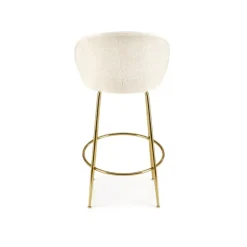 H116 Barstol, Creme/guld