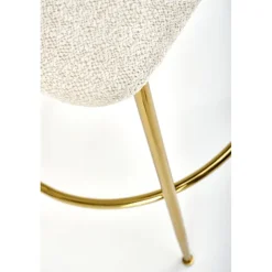 H116 Barstol, Creme/guld