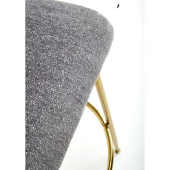 H116 Barstol, Grå / guld