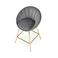 H112 barstol, Grå/guld
