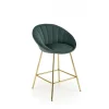 H112 Barstol, Mørkegrøn / guld