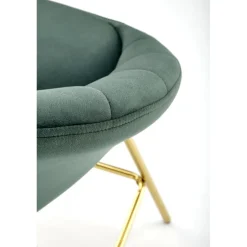 H112 Barstol, Mørkegrøn / guld