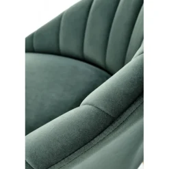 H112 Barstol, Mørkegrøn / guld