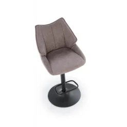 H122 Barstol, Sort / Grå