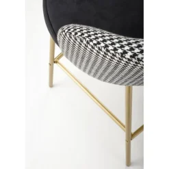 H113 Barstol, Sort / Hvid