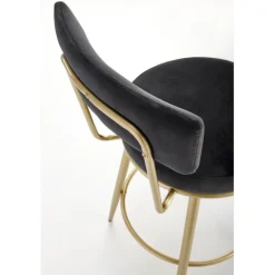 H115 Barstol, Sort/guld