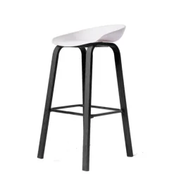 Hai barstol hvid / sort