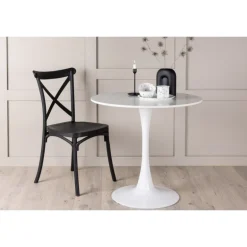 Hamden Rundt spisebord Ø80cm - Hvid